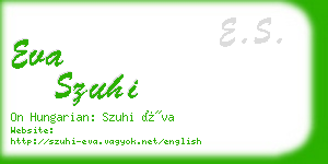 eva szuhi business card